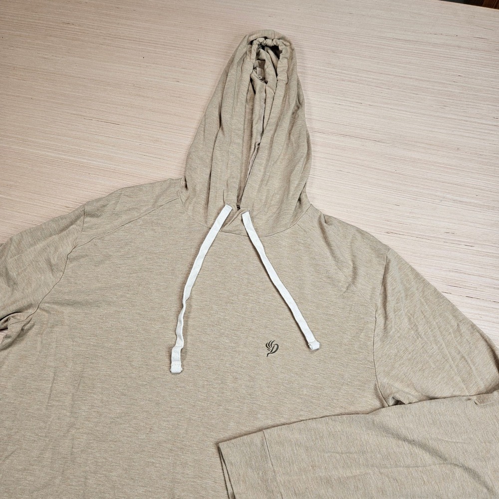 Duck Camp Bamboo Hoodie Mens M Tan Long Sleeve Lightweight Outdoor BH2500